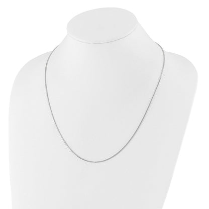 14K Weißgold Verstellbar 1.2mm Venezianer Halskette