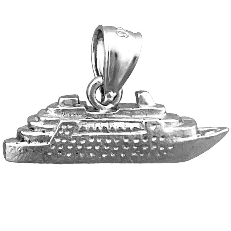 14K Gold 3D Kreuzfahrtschiff-Charm