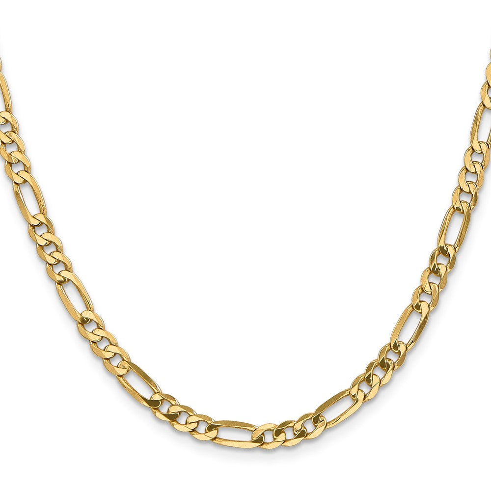 14K 5mm Flach Figaro Halskette