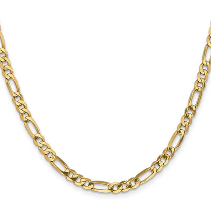 14K 5mm Flach Figaro Halskette