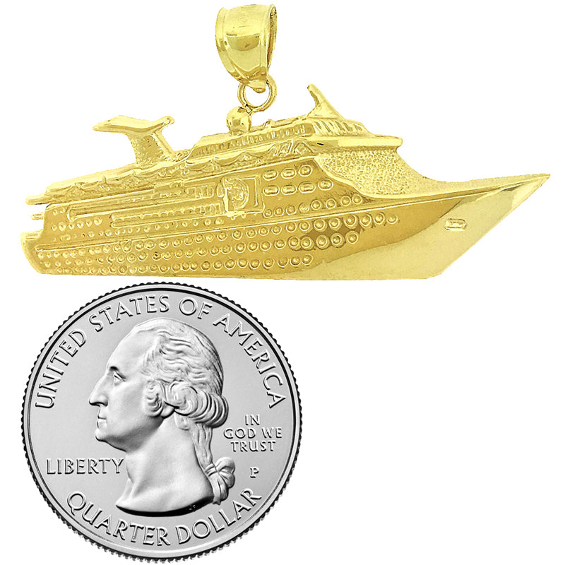 Anhänger Kreuzfahrtschiff aus 14K Gold