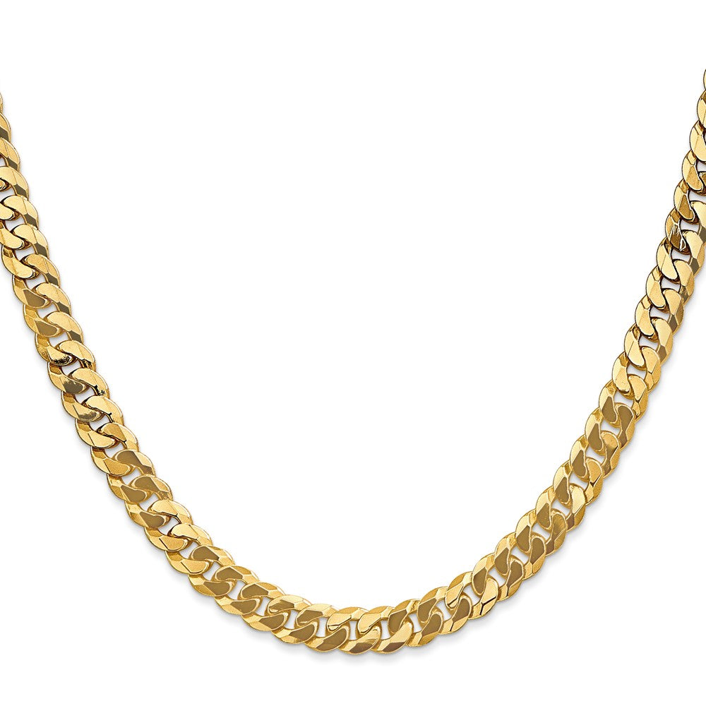 14K 6.1mm Flach Abgeschrägt Panzer Gliederarmband