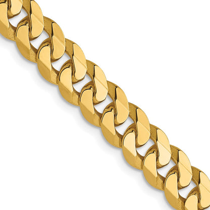 14K 6.1mm Flach Abgeschrägt Panzer Gliederarmband