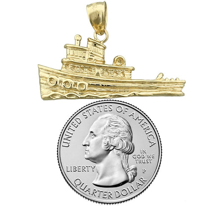14K Gold Schlepper-Anhänger