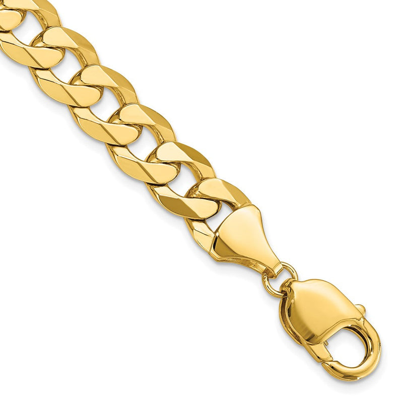 8 Zoll 14K 9.5mm Flach Abgeschrägt Panzer Gliederarmband