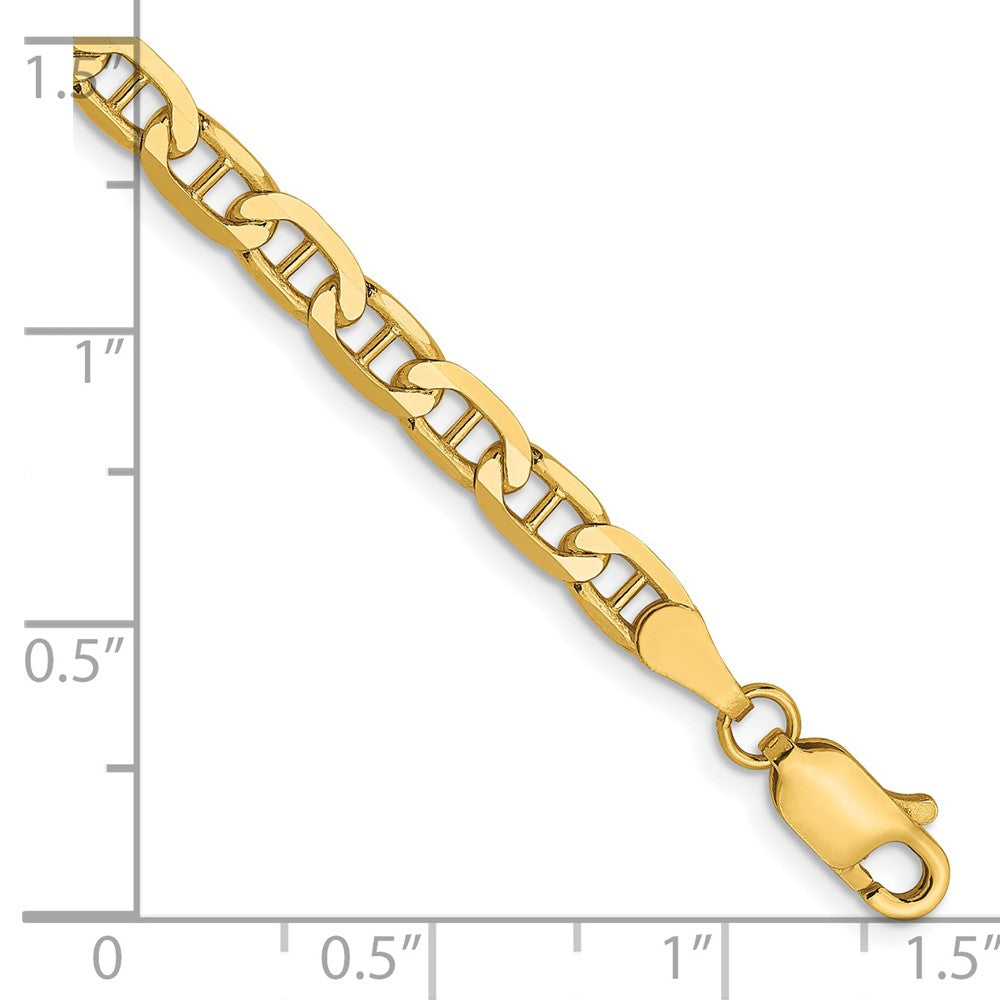 14K 3.75mm Konkav Anker Gliederarmband