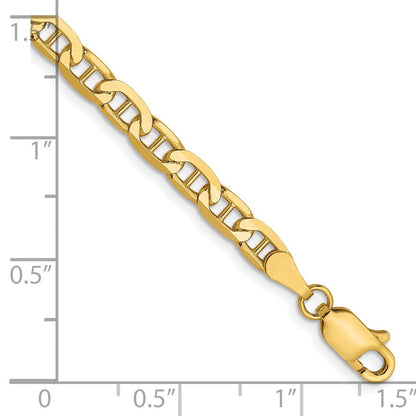 14K 3.75mm Konkav Anker Gliederarmband