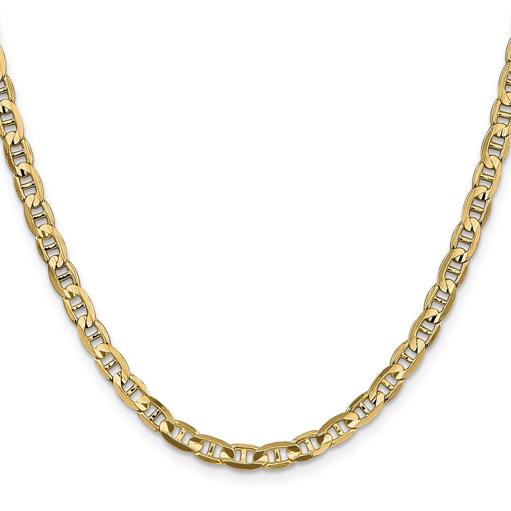 14K 4.5mm Konkav Anker Halskette