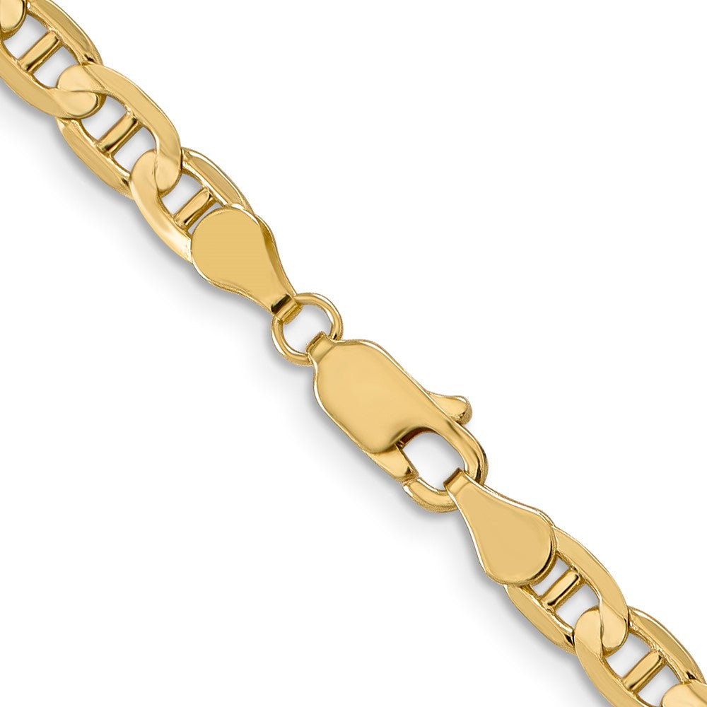 14K 4.5mm Konkav Anker Halskette