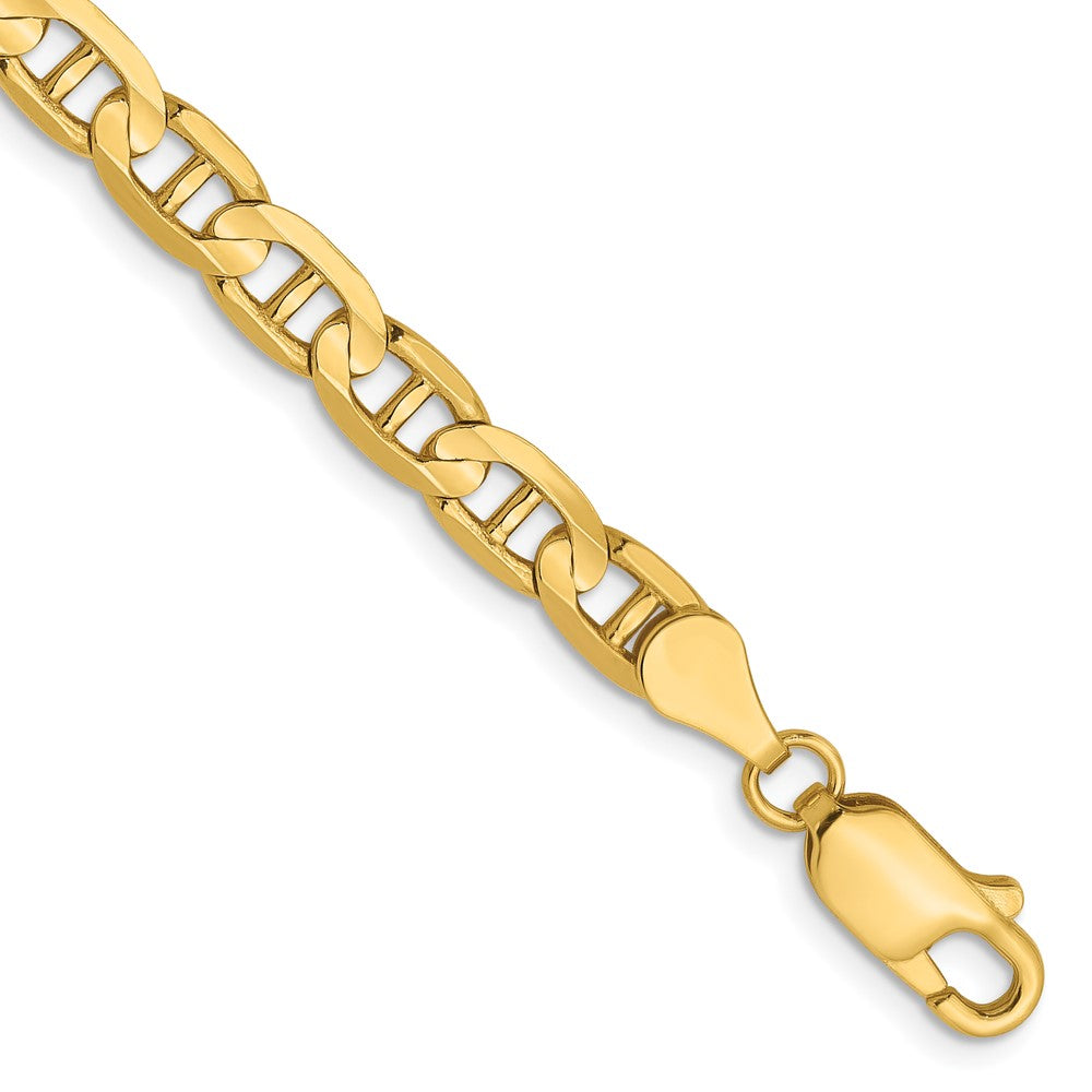 14K 4.5mm Konkav Anker Gliederarmband