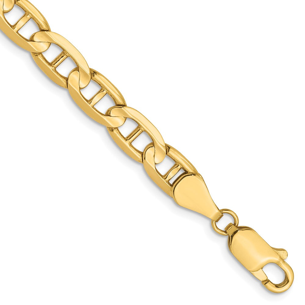 14K 5.25mm Konkav Anker Gliederarmband