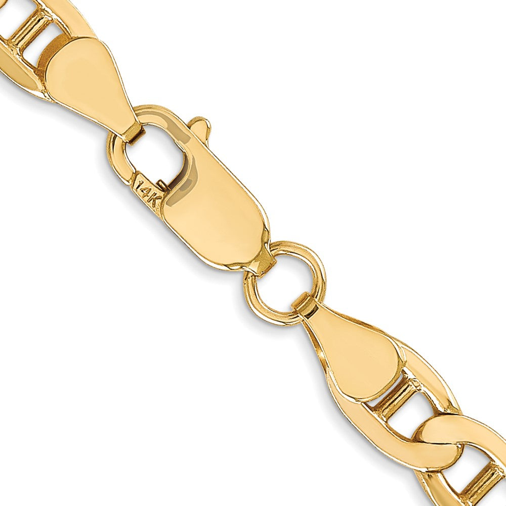 14K 6.25mm Konkav Anker Halskette