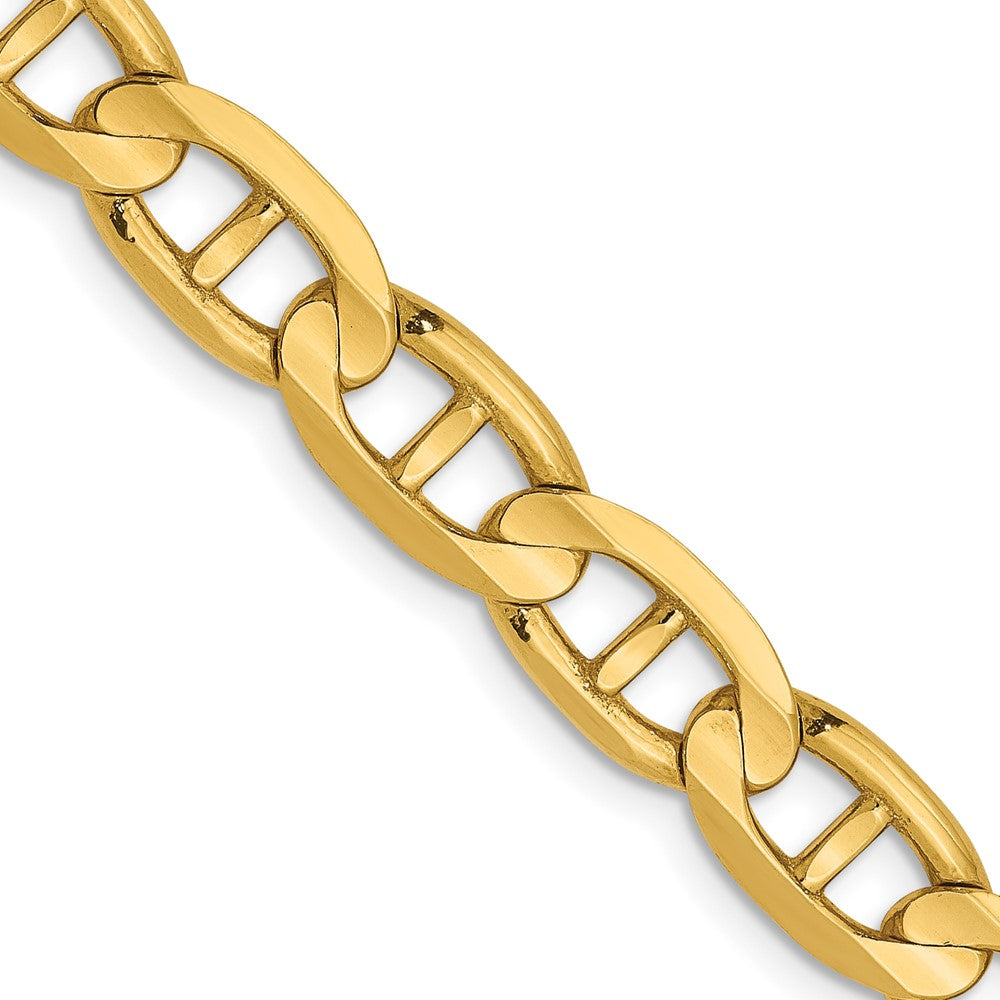14K 6.25mm Konkav Anker Halskette
