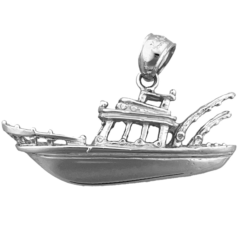 14K Gold Anhänger Fischerboot