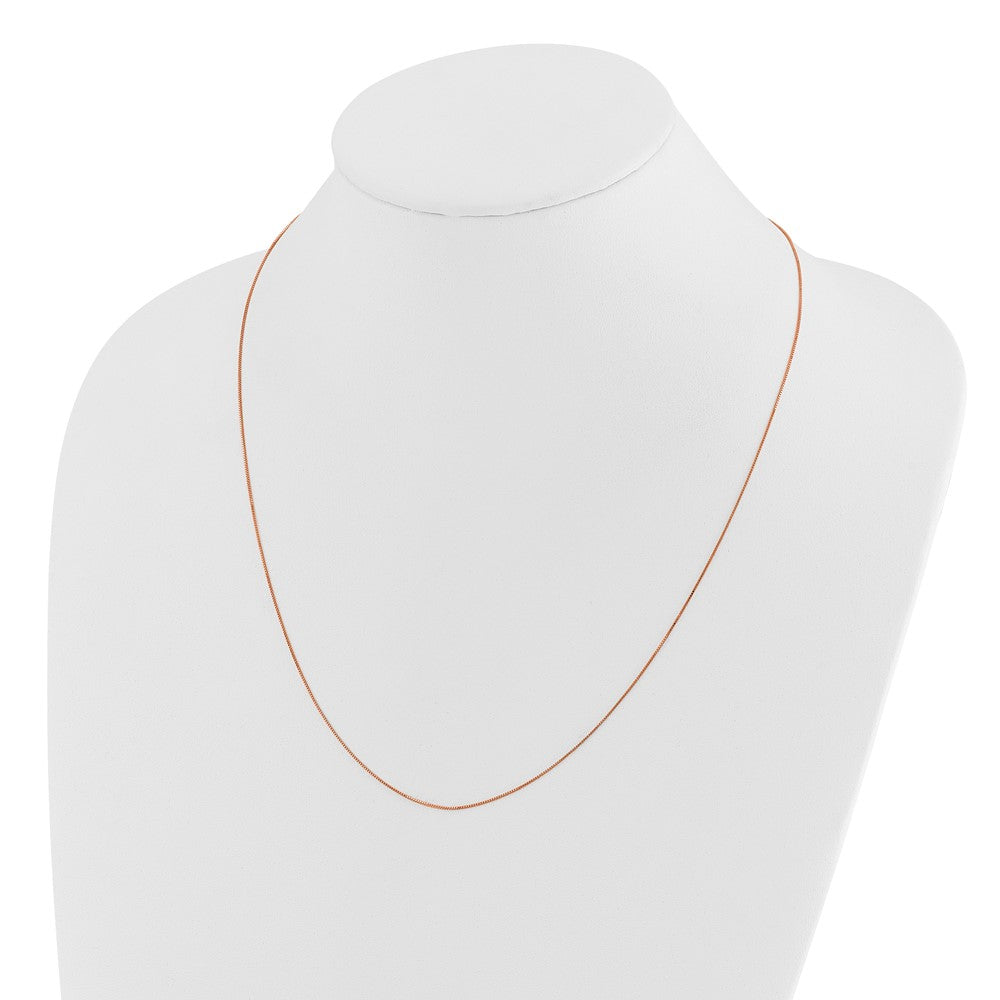 22 Zoll 14K Roségold Verstellbar.55mm Baby Venezianer Halskette