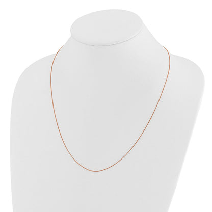 22 Zoll 14K Roségold Verstellbar.55mm Baby Venezianer Halskette