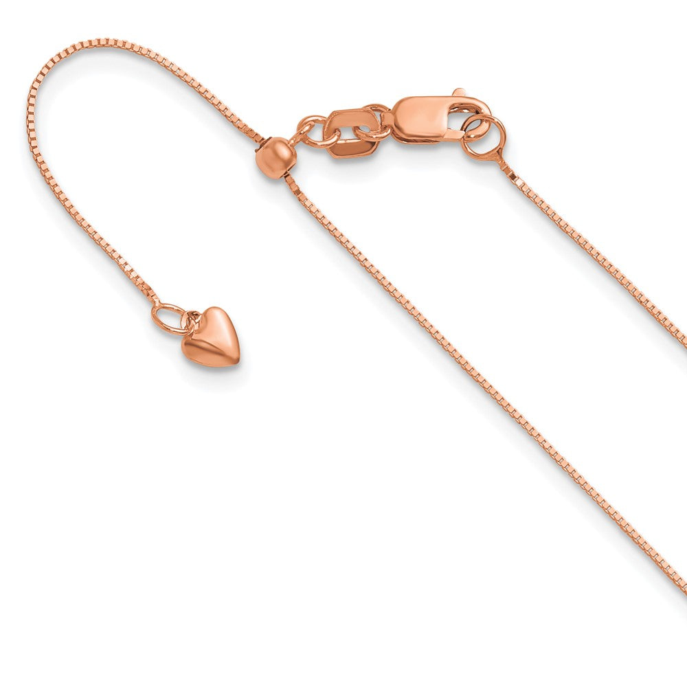 22 Zoll 14K Roségold Verstellbar.55mm Baby Venezianer Halskette