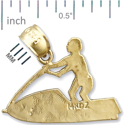 14K Gold Jetski-Charm