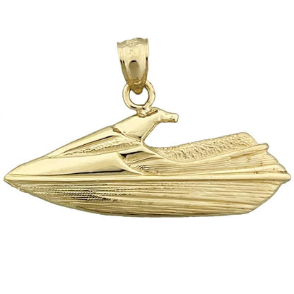 14K Gold Jetski-Anhänger