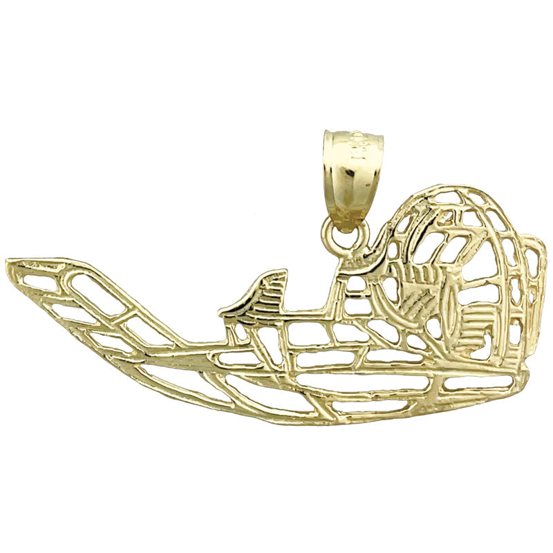 14K Gold 40MM Wasserflugzeug-Anhänger