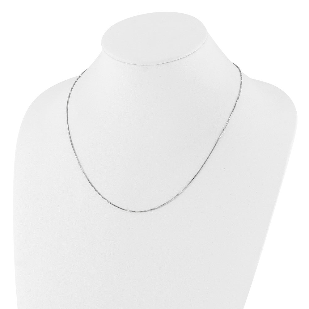 18 Zoll 14K Weißgold.95mm Venezianer 1 Zoll+1 Zoll Verstellbar Halskette