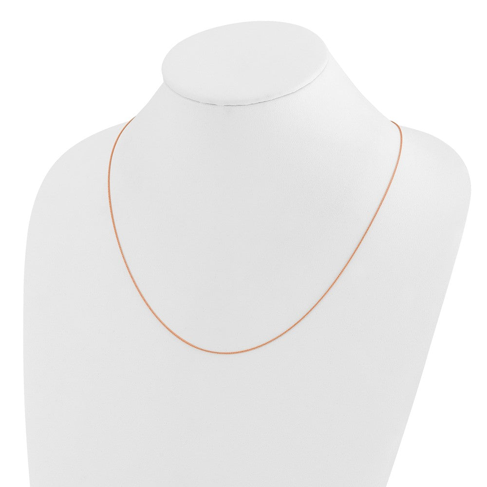 22 Zoll 14K Roségold Verstellbar.85mm Weizen Halskette