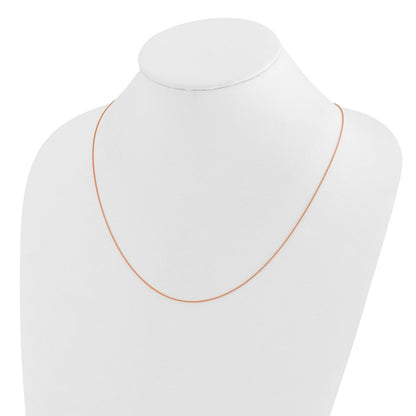 22 Zoll 14K Roségold Verstellbar.85mm Weizen Halskette