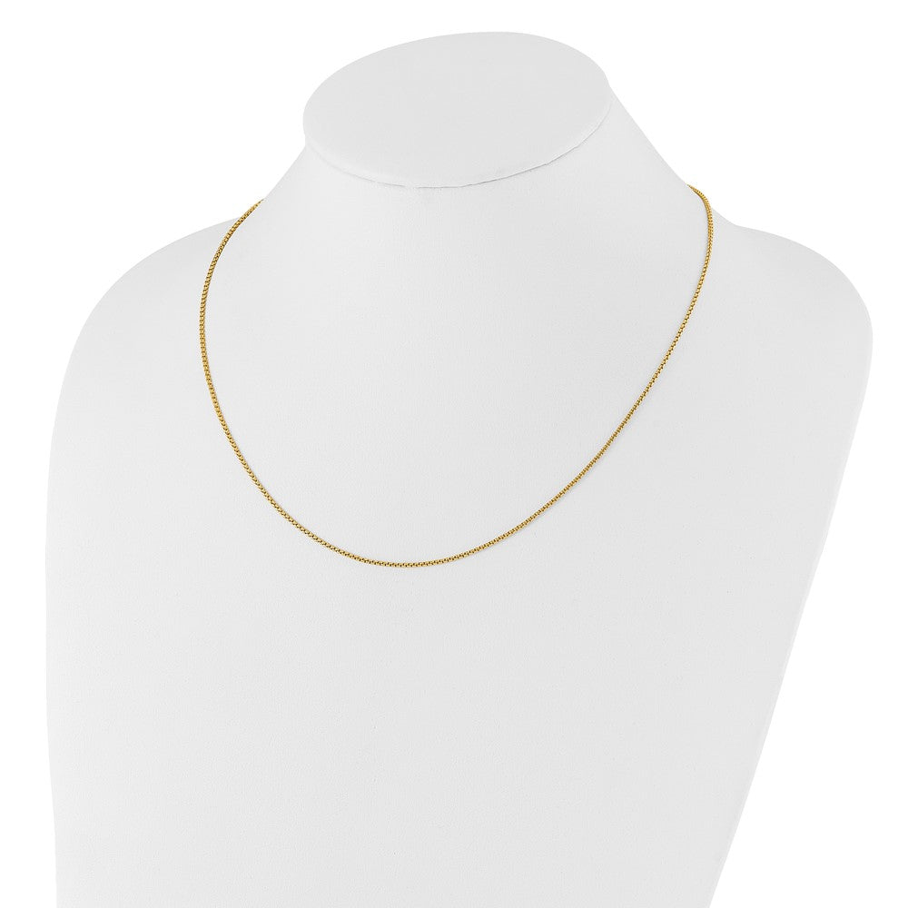 14K Gelbgold Verstellbar 1.35mm Rund Venezianer Halskette