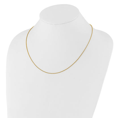 14K Gelbgold Verstellbar 1.35mm Rund Venezianer Halskette