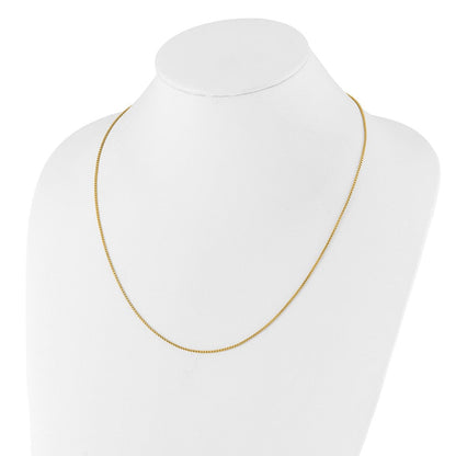 14K Gelbgold Verstellbar 1.35mm Rund Venezianer Halskette