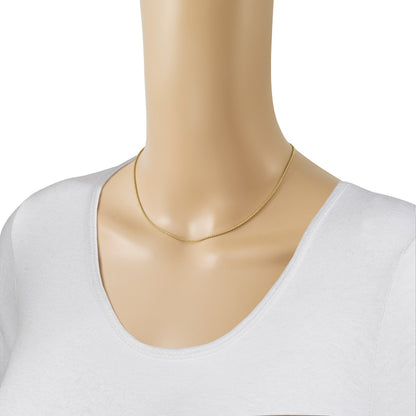 14K Gelbgold Verstellbar 1.35mm Rund Venezianer Halskette