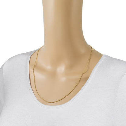 14K Gelbgold Verstellbar 1.35mm Rund Venezianer Halskette