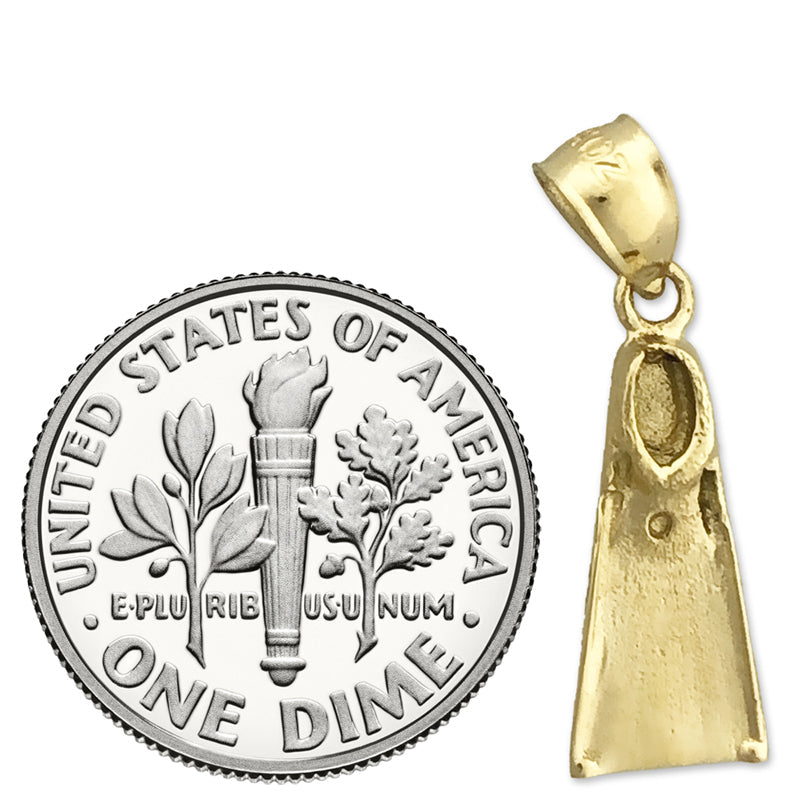 585 Gold Schnorchelflossen-Charm