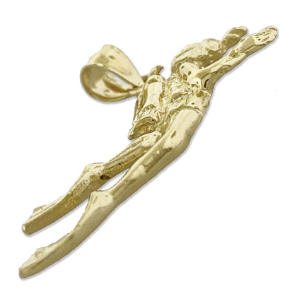 14K Gold Anhänger „Taucher“