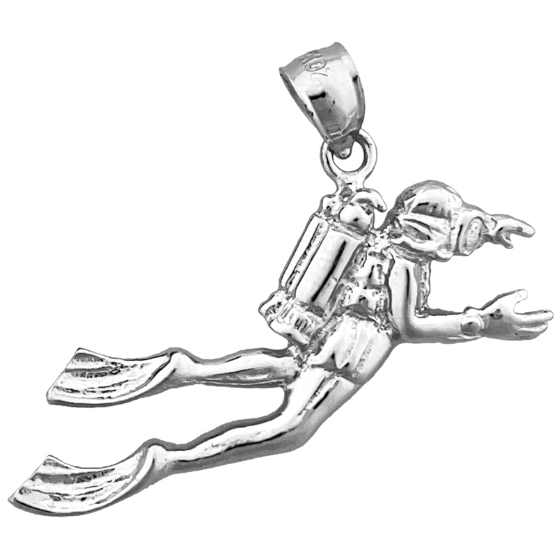 14K Gold Anhänger „Taucher“