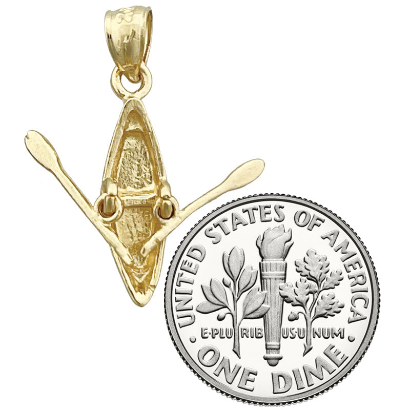 14K Gold 3-D Kanu-Charm