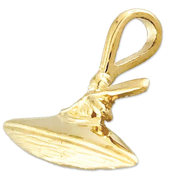 14K Gold Kajak-Charm-Gleitanhänger