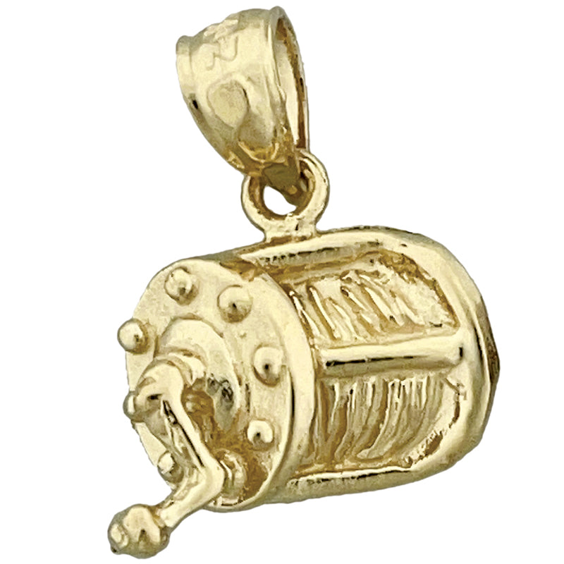 585 Gold Angelrollen-Charm