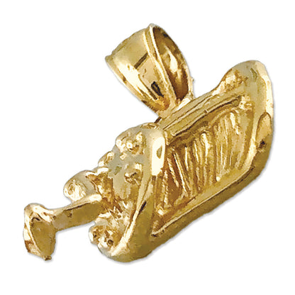 585 Gold Angelrollen-Charm