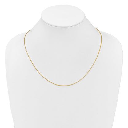 14K Gelbgold Verstellbar 1.1mm Franco Halskette