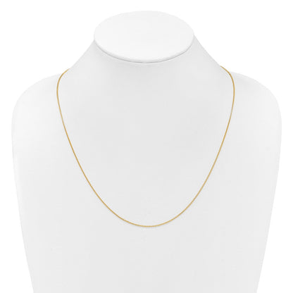 14K Gelbgold Verstellbar 1.1mm Franco Halskette