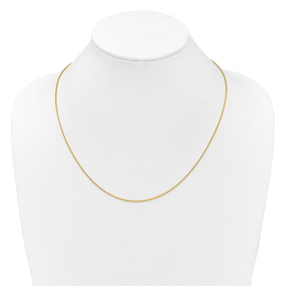 14K Gelbgold Verstellbar 1.25mm Franco Halskette