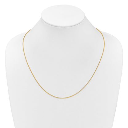 14K Gelbgold Verstellbar 1.25mm Franco Halskette