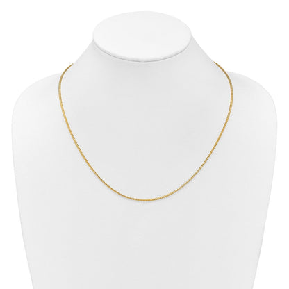 14K Gelbgold Verstellbar 1.5mm Franco Halskette