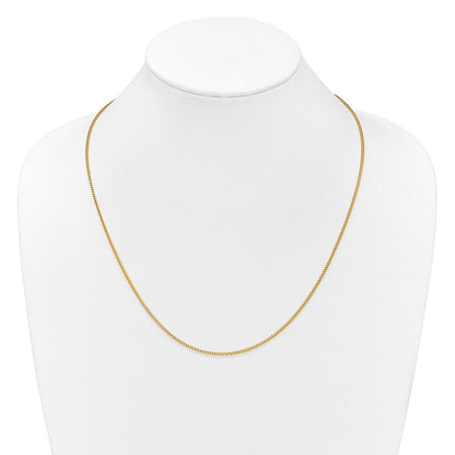14K Gelbgold Verstellbar 1.5mm Franco Halskette