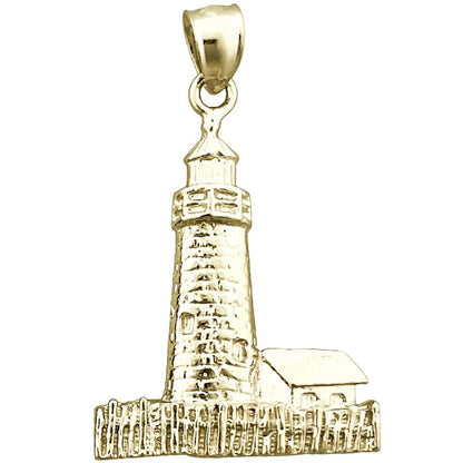 Pemaquid Point Leuchtturm-Anhänger aus 14K Gold