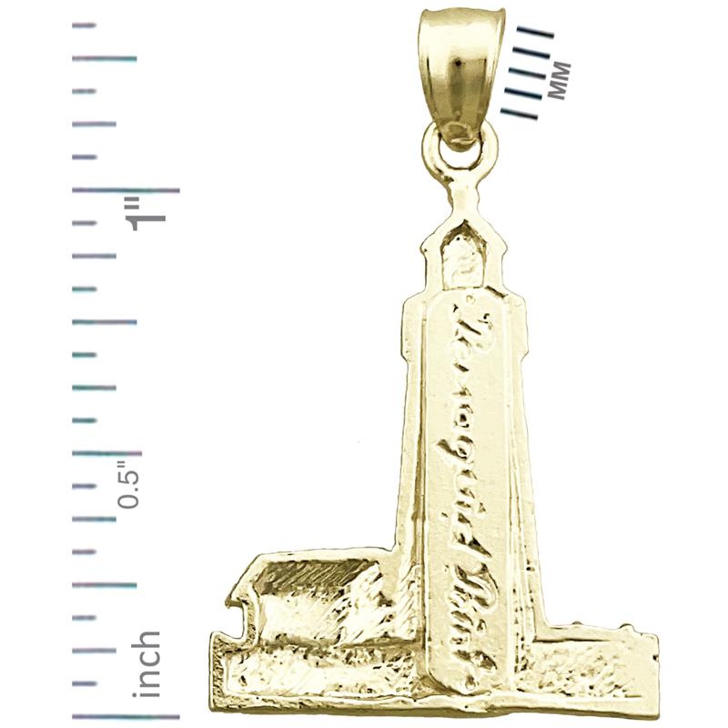 Pemaquid Point Leuchtturm-Anhänger aus 14K Gold