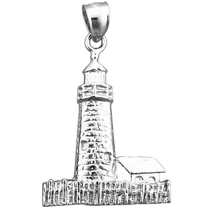 Pemaquid Point Leuchtturm-Anhänger aus 14K Gold