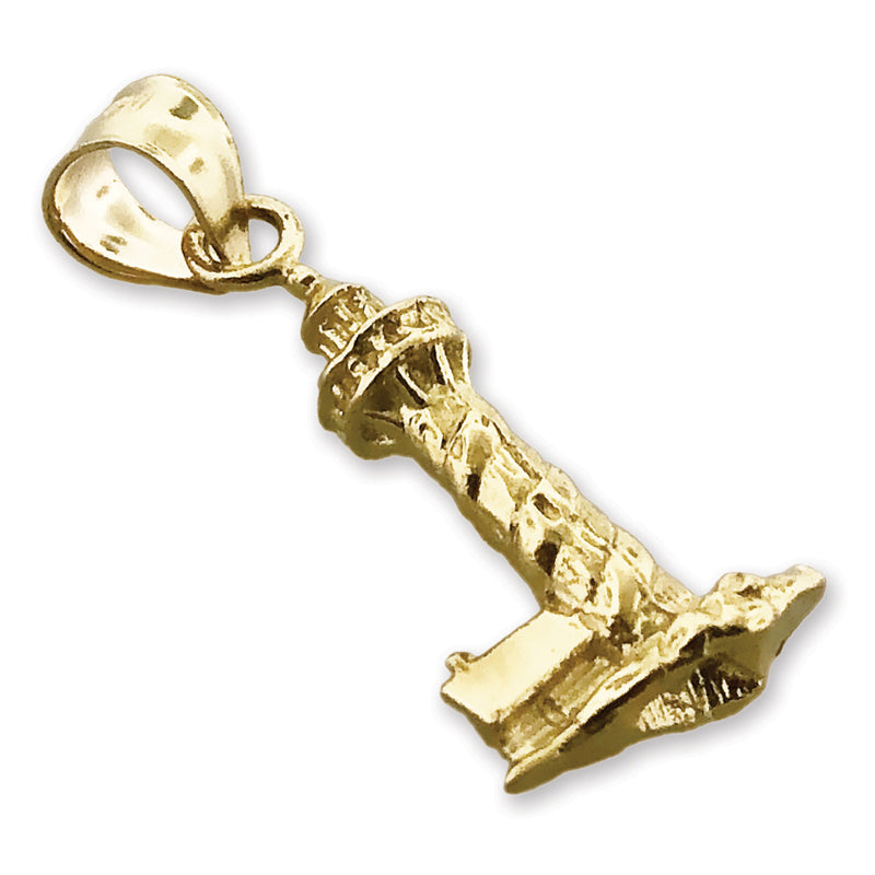 14K Gold 3D-Leuchtturm-Charm