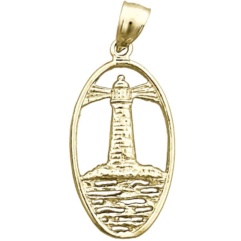 14K Gold Leuchtturm Medallion